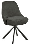 Krzesło tapicerowane Carlton obrotowe do jadalni i salonu czarne Actona ( Rozmiar: uniwersalny )