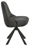 Krzesło tapicerowane Carlton obrotowe do jadalni i salonu czarne Actona ( Rozmiar: uniwersalny )