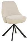 Krzesło Carlton obrotowe beżowe tapicerowane do jadalni Actona ( Rozmiar: uniwersalny )