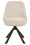 Krzesło Carlton obrotowe beżowe tapicerowane do jadalni Actona ( Rozmiar: uniwersalny )
