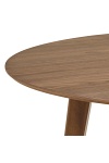 Stół okrągły Roxby 140 cm orzech do jadalni kuchni salonu ( Rozmiar: uniwersalny )