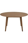 Stół okrągły Roxby 140 cm orzech do jadalni kuchni salonu ( Rozmiar: uniwersalny )