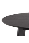 Stół okrągły Roxby 120 cm czarny do jadalni i salonu nowoczesny ( Rozmiar: uniwersalny )