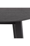 Stół okrągły Roxby 120 cm czarny do jadalni i salonu nowoczesny ( Rozmiar: uniwersalny )