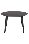 Stół okrągły Roxby 120 cm czarny do jadalni i salonu nowoczesny ( Rozmiar: uniwersalny )
