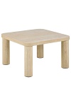 Stolik kawowy Solano 60x60 beżowy trawertyn nowoczesny do salonu ( Rozmiar: uniwersalny )