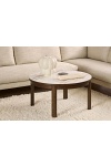 Stolik kawowy Southampton Actona okrągły nowoczesny kremowy do salonu ( Rozmiar: uniwersalny )
