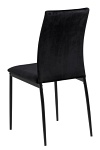 Krzesło Demina czarne welurowe do jadalni i salonu nowoczesne ( Rozmiar: uniwersalny )