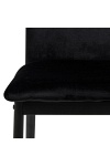 Krzesło Demina czarne welurowe do jadalni i salonu nowoczesne ( Rozmiar: uniwersalny )