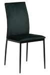 Actona Demina krzesło do jadalni tapicerowane welur zielone ( Rozmiar: uniwersalny )