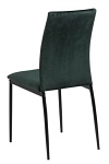 Actona Demina krzesło do jadalni tapicerowane welur zielone ( Rozmiar: uniwersalny )