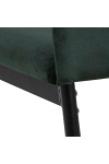 Actona Demina krzesło do jadalni tapicerowane welur zielone ( Rozmiar: uniwersalny )