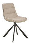 Krzesło Adisa beżowe obrotowe nowoczesne do jadalni i salonu ( Rozmiar: uniwersalny )