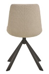 Krzesło Adisa beżowe obrotowe nowoczesne do jadalni i salonu ( Rozmiar: uniwersalny )