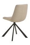Krzesło Adisa beżowe obrotowe nowoczesne do jadalni i salonu ( Rozmiar: uniwersalny )