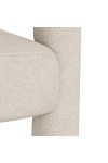 Krzesło Cole beżowe tapicerowane z podłokietnikami do jadalni Actona ( Rozmiar: uniwersalny )