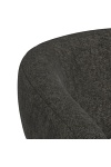Krzesło Cole szare tapicerowane welur z podłokietnikami do jadalni ( Rozmiar: uniwersalny )
