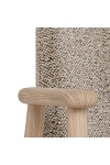 Krzesło Leo Actona beżowe bouclé dąb bielony krzesło do jadalni ( Rozmiar: uniwersalny )