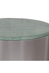 Stolik kawowy Actona Cangas okrągły 45 cm marmurowy zielony nowoczesny ( Rozmiar: uniwersalny )