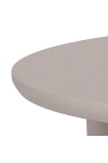 Stół okrągły Magee 120 cm szary nowoczesny do jadalni i salonu ( Rozmiar: uniwersalny )