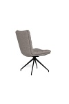 Actona Grafton krzesło tapicerowane obrotowe szare do jadalni ( Rozmiar: uniwersalny )