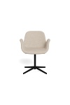 Krzesło Beth obrotowe do jadalni beżowe tapicerowane loft Actona ( Rozmiar: uniwersalny )