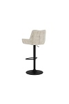 Hoker Eddie beżowy obrotowy z podłokietnikami do kuchni regulowany ( Rozmiar: uniwersalny )