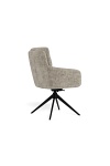 Actona Roger szare krzesło obrotowe tapicerowane do jadalni z podłokietnikami ( Rozmiar: uniwersalny )