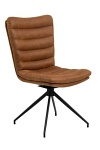 Actona Grafton krzesło obrotowe do jadalni brązowe loftowe ( Rozmiar: uniwersalny )