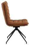 Actona Grafton krzesło obrotowe do jadalni brązowe loftowe ( Rozmiar: uniwersalny )