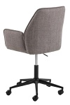 Fotel biurowy Glenda wygodny obrotowy tapicerowany szary do biurka ( Rozmiar: uniwersalny )