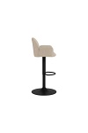 Hoker Glenda beżowy tapicerowany do kuchni regulowany obrotowy ( Rozmiar: uniwersalny )