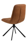 Krzesło Milford Actona obrotowe tapicerowane brązowe do jadalni ( Rozmiar: uniwersalny )