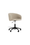 Fotel biurowy Eleanor beżowy obrotowy z podłokietnikami do biurka ( Rozmiar: uniwersalny )
