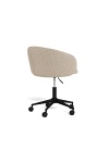 Fotel biurowy Eleanor beżowy obrotowy z podłokietnikami do biurka ( Rozmiar: uniwersalny )