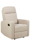 Fotel rozkładany Asila Basel beżowy aksamitny do salonu wypoczynkowy ( Rozmiar: uniwersalny )