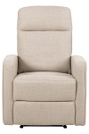 Fotel rozkładany Asila Basel beżowy aksamitny do salonu wypoczynkowy ( Rozmiar: uniwersalny )