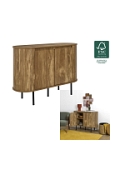 Komoda Hermiona nowoczesna na nóżkach do salonu naturalna 110 cm - Intesi