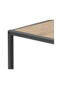 Zestaw stolików kawowych Actona Seaford MDF metal naturalny/czarny 2 szt.