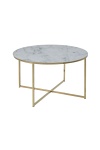 Stolik kawowy Alisma okrągły Gold/Marabl e ( Rozmiar: uniwersalny )