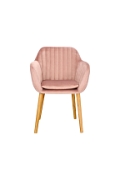 Krzesło Emilia Velvet dusty rose - ACTONA