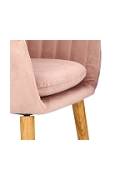 Krzesło Emilia Velvet dusty rose - ACTONA