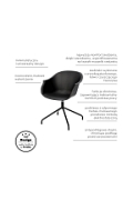 Krzesło Roundy Black - Intesi