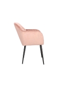 Krzesło Emilia Velvet dusty rose/black - ACTONA