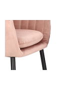 Krzesło Emilia Velvet dusty rose/black - ACTONA