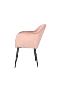 Krzesło Emilia Velvet dusty rose/black - ACTONA