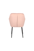 Krzesło Emilia Velvet dusty rose/black - ACTONA