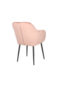 Krzesło Emilia Velvet dusty rose/black - ACTONA