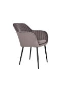 Krzesło Emilia Velvet dark grey/black - ACTONA