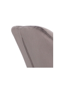 Krzesło Emilia Velvet dark grey/black - ACTONA